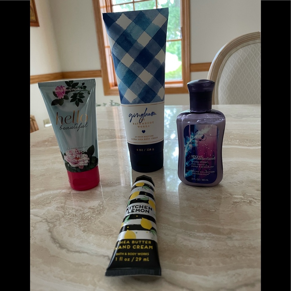 Bath&Body Works NEW 4 pc Body/Hand Creams